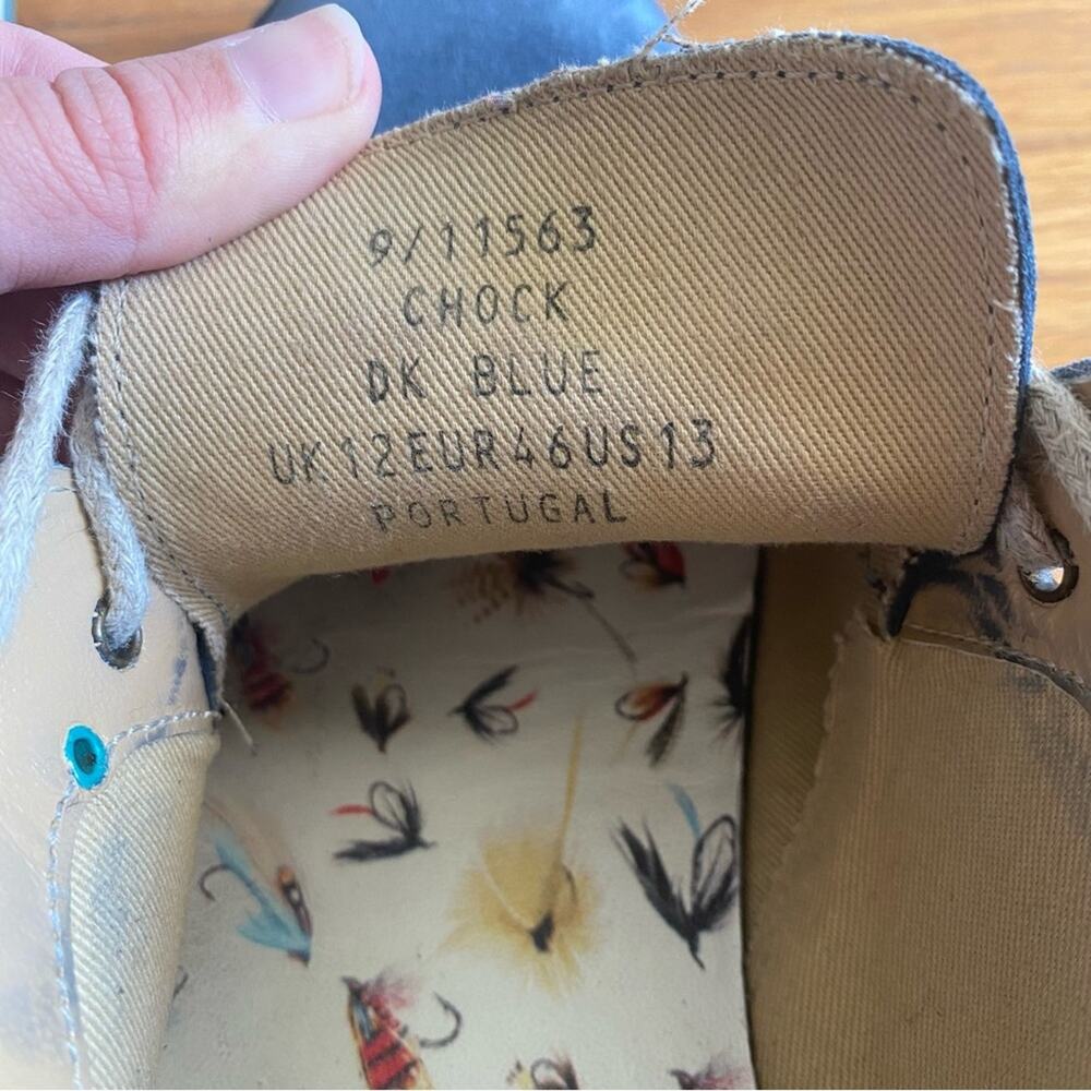 Ted Baker London | Chock Oxford Suede Derby Shoes Blue Size 13 - Picture 11 of 11